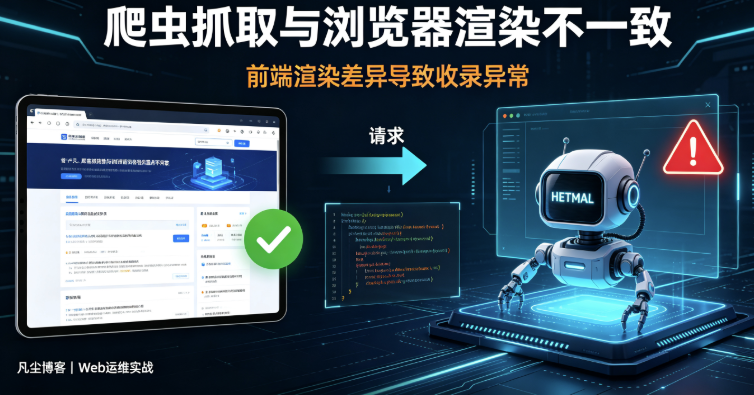 爬虫抓取与浏览器渲染不一致深度解析：前端渲染差异导致收录异常的完整解决方案