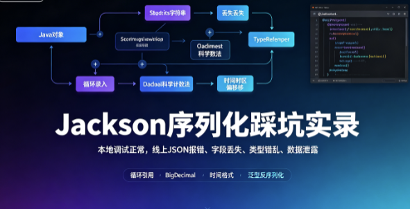 Jackson序列化踩坑实录：本地调试正常，线上JSON报错、字段丢失、类型错乱、数据泄露
