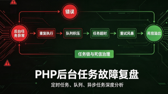 PHP实战复盘：定时任务、队列任务、异步任务超时、重复执行、失败重试导致后台任务故障彻底解决