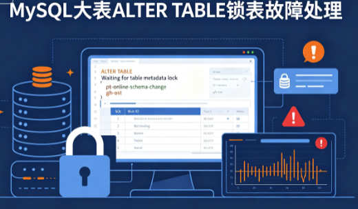 MySQL大表ALTER TABLE锁表导致业务卡死，线上应急处理与安全变更方案